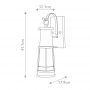 Elstead Lighting Chelsea Harbor kinkiet zewnętrzny 1x60 W szary FE-CHELSEAHBR2 zdj.2
