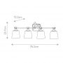 Elstead Lighting Concord kinkiet 4x3 W chrom FE-CONCORD4-BATH zdj.2