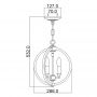 Elstead Lighting Corinne lampa wisząca 3x60 W nikiel FE-CORINNE-3P-S zdj.2