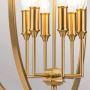 Elstead Lighting Corinne lampa wisząca 6x60 W mosiądz FE-CORINNE-6P-L-BB zdj.4