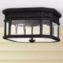 Elstead Lighting Cotswold Lane plafon zewnętrzny 2x60 W czarna FE-COTSLN-F-BK zdj.3