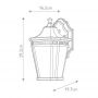 Elstead Lighting Cotswold Lane kinkiet zewnętrzny 1x60 W czarny FE-COTSLN2-S-BK zdj.2