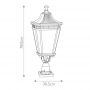 Elstead Lighting Cotswold Lane lampa stojąca zewnętrzna 1x60 W czarna FE-COTSLN3-L-BK zdj.2