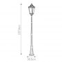Elstead Lighting Cotswold Lane lampa stojąca zewnętrzna 3x60 W czarna FE-COTSLN5-L-BK zdj.2