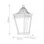 Elstead Lighting Cotswold Lane lampa stojąca zewnętrzna 2x60 W czarna FE-COTSLN7-BK zdj.2