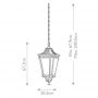 Elstead Lighting Cotswold Lane lampa wisząca zewnętrzna 3x60 W czarna FE-COTSLN8-L-BK zdj.2
