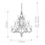 Elstead Lighting Drawing Room lampa wisząca 18x60 W orzech FE-DRAWING-ROOM18 zdj.2