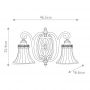 Elstead Lighting Drawing Room kinkiet 2x60 W drewno FE-DRAWING-ROOM2-B zdj.2