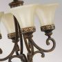 Elstead Lighting Drawing Room lampa wisząca 4x100 W brązowa-beżowa FE-DRAWING-ROOM4 zdj.4