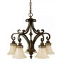 Elstead Lighting Drawing Room lampa wisząca 5x60 W orzech FE-DRAWING-ROOM5 zdj.1
