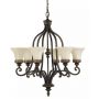 Elstead Lighting Drawing Room lampa wisząca 6x60 W orzech FE-DRAWING-ROOM6 zdj.1