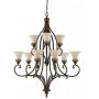 Elstead Lighting Drawing Room lampa wisząca 9x60 W orzech FE-DRAWING-ROOM9 zdj.1
