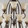 Elstead Lighting Drawing Room lampa wisząca 9x60 W orzech FE-DRAWING-ROOM9 zdj.3