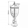 Elstead Lighting English Bridle lampa stojąca zewnętrzna 3x60 W brązowa FE-EB3-M-BRB zdj.2