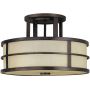 Elstead Lighting Fusion lampa podsufitowa 3x60 W grecki brąz FE-FUSION-SF zdj.1