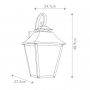 Elstead Lighting Galena kinkiet zewnętrzny 3x40 W brązowy FE-GALENA2-L-SBL zdj.2