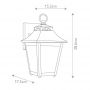 Elstead Lighting Galena kinkiet zewnętrzny 1x60 W brązowy FE-GALENA2-S-SBL zdj.2