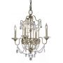 Elstead Lighting Gianna lampa wisząca 4x60 W srebrna FE-GIANNA4 zdj.1