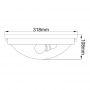 Elstead Lighting Gravity plafon 2x60 W chrom FE-GRAVITY-F-PC zdj.2