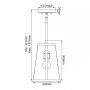 Elstead Lighting Harrow lampa wisząca 1x60 W przezroczysta-srebrna FE-HARROW-P-S zdj.2