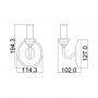 Elstead Lighting Hartsville kinkiet 1x40 W biały/drewno FE-HARTSVILLE1 zdj.2