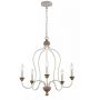Elstead Lighting Hartsville lampa wisząca 5x40 W biała/drewno FE-HARTSVILLE5 zdj.1