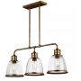 Elstead Lighting Hobson lampa podsufitowa 3x40 W mosiądz FE-HOBSON-3P-AB zdj.1