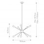Elstead Lighting Jax lampa wisząca 10x3 W mosiądz FE-JAX10-BB zdj.2