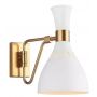 Elstead Lighting Joan kinkiet 1x60 W biały mat/oksydowany mosiądz FE-JOAN1-MW zdj.1