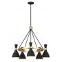 Elstead Lighting Joan lampa wisząca 5x60 W czarna/oksydowany mosiądz FE-JOAN5-MB zdj.3