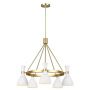 Elstead Lighting Joan lampa wisząca 5x60 W biały mat/oksydowany mosiądz FE-JOAN5-MW zdj.3