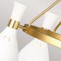Elstead Lighting Joan lampa wisząca 5x60 W biały mat/oksydowany mosiądz FE-JOAN5-MW zdj.5