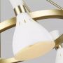 Elstead Lighting Joan lampa wisząca 5x60 W biały mat/oksydowany mosiądz FE-JOAN5-MW zdj.7