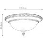 Elstead Lighting Kelham Hall plafon 2x60 W brytyjski brąz/florenckie złoto FE-KELHAM-HALL-F zdj.2