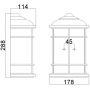 Elstead Lighting Lighthouse kinkiet zewnętrzny 1x60 W teksturowana czerń FE-LIGHTHOUSE-7-BLK zdj.2