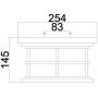 Elstead Lighting Lighthouse plafon zewnętrzny 2x60 W teksturowana czerń FE-LIGHTHOUSE-F-BLK zdj.2