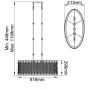 Elstead Lighting Lucia lampa wisząca 3x60 W oksydowane srebro FE-LUCIA-P-A zdj.2