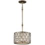 Elstead Lighting Lucia lampa wisząca 1x60 W oksydowane srebro FE-LUCIA-P-C zdj.1