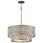 Elstead Lighting Lucia lampa wisząca 6x60 W oksydowane srebro FE-LUCIA-P-E-2TR zdj.1