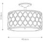 Elstead Lighting Lucia lampa podsufitowa 3x60 W oksydowane srebro FE-LUCIA-SF zdj.2