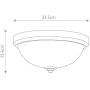 Elstead Lighting Malibu plafon 2x60 W polerowany chrom FE-MALIBU-F-BATH zdj.2