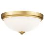 Elstead Lighting Malibu plafon 2x60 W szczotkowany mosiądz FE-MALIBU-F-BATH-BB zdj.1