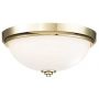 Elstead Lighting Malibu plafon 2x60 W polerowany mosiądz FE-MALIBU-F-BATH-PB zdj.1