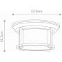 Elstead Lighting Merrill plafon zewnętrzny 1x60 W brązowy FE-MERRILL-F zdj.2