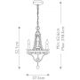 Elstead Lighting Nori lampa wisząca 3x40 W ciemny postarzany cynk/drewno FE-NORI3-DWZ zdj.2