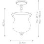 Elstead Lighting Pickering Lane lampa podsufitowa 3x40 W brązowa FE-PICKERING-LANE-SF zdj.2