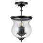 Elstead Lighting Pickering Lane lampa podsufitowa 3x40 W czarna FE-PICKERING-LANE-SF-BLK zdj.1