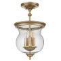 Elstead Lighting Pickering Lane lampa podsufitowa 3x40 W mosiądz FE-PICKERING-LANE-SF-PNBR zdj.1