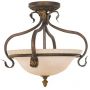 Elstead Lighting Sonoma Valley lampa podsufitowa 3x60 W szylkretowa FE-SONOMAVALLEY-SF zdj.1