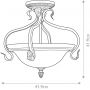 Elstead Lighting Sonoma Valley lampa podsufitowa 3x60 W szylkretowa FE-SONOMAVALLEY-SF zdj.2